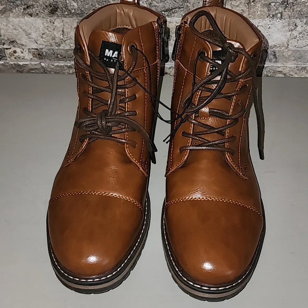 Steve Madden  M-Tittan Men's Brown  Boots Brand New No Tag